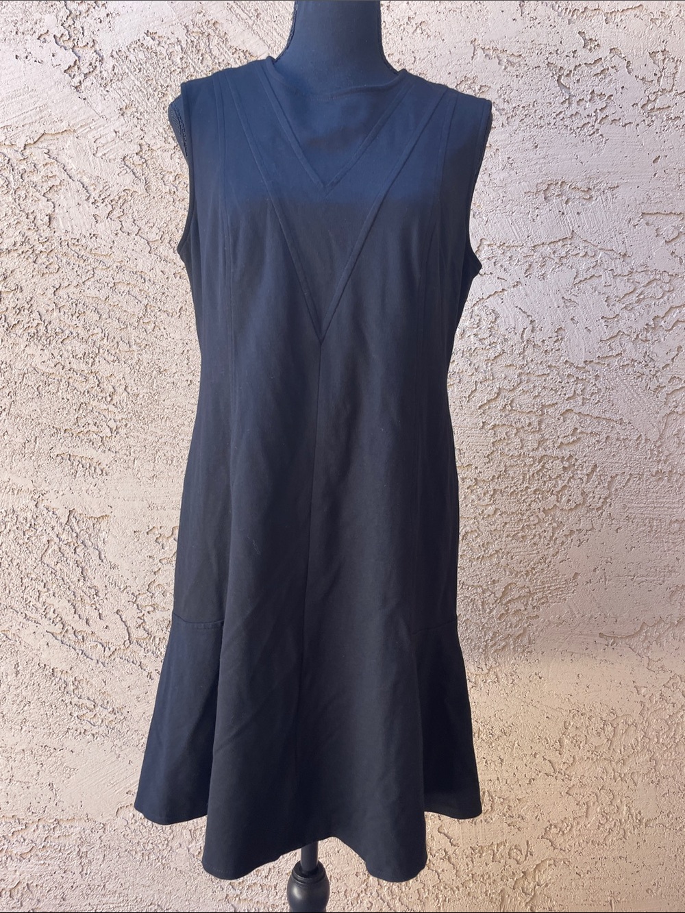 Louis Vuitton Uniform Sleeveless Black A-Line Dress
